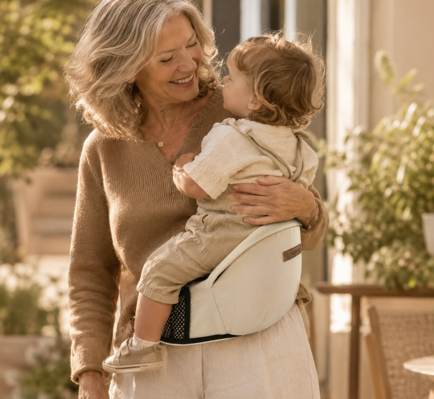 Megan R.'s mother carrying her grandchild